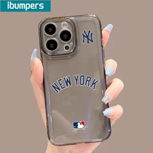 ibumpers Ốp lưng iPhone Thẩm Mỹ Độc Đáo Họa Tiết LOGO MLB Ốp Điện Thoại TPU Mềm Chống Sốc Iphone 16 15 14 13 12 11 Pro Max IP 7 8 Plus Iphon X Xs XR Xs Max