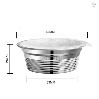 Benfuchen Viên nang cà phê có thể nạp lại bằng thép không gỉ Tương thích với LAVAZZA A MODO MIO Bộ lọc cốc cà phê với 60 chiếc lá nhôm