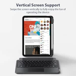 Bàn phím cảm ứng có đèn nền cho Xiaomi 7S Pro 12.4 6S Pro Pad 12.4 Pad 5 / 6 Pro 11 7 8 / 7 8 Pro 11.2 Redmi SE 11 Pad Pro 12.1 Bàn phím có thể tháo rời từ tính có giá đỡ bút chì — ảnh 2