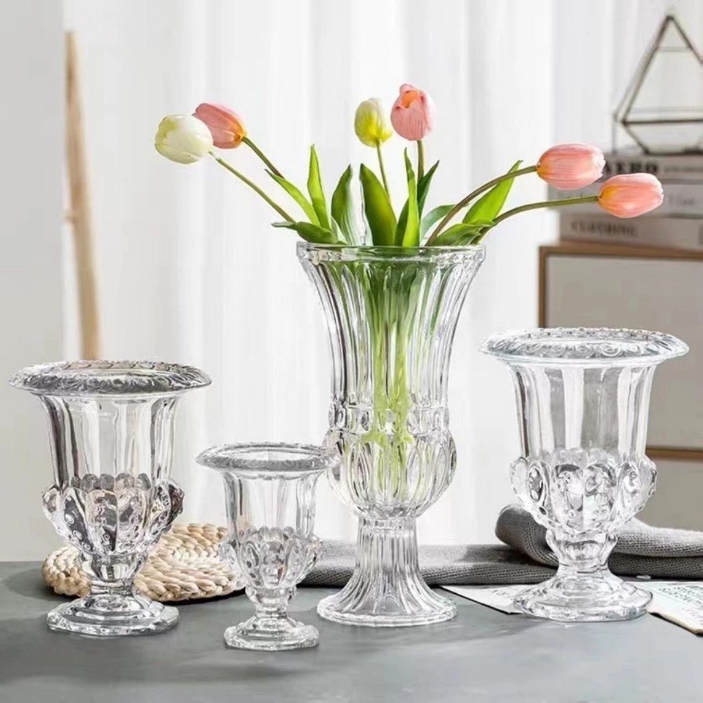 Lọ cắm hoa thuỷ tinh MÃ 131,25CM - 30CM - Bình thuỷ tinh trụ tròn loại dày dáng cao trong suốt cao cấp