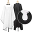 FANIELLAPOWELL Barber Cape, Vải cắt tóc khóa ẩn chống thấm nước, Áo khoác làm tóc đường viền cổ bằng silicon bền