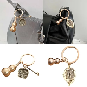 Móc khóa bầu bằng đồng thau chắc chắn thanh lịch Treeling Kết hợp tính thực tế và hấp dẫn thẩm mỹ để mang theo hàng ngày hoặc G đặc biệt
