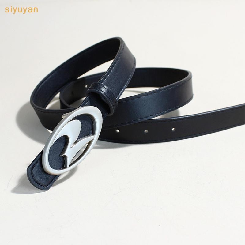 Siyuyan Vintage Y2k Da Nữ Thắt Lưng Unisex Thời Trang Hình Học Ngọn Lửa Khóa Thắt Lưng Thắt Lưng Dây Thắt Lưng Cho Quần Jean Phụ Kiện VN