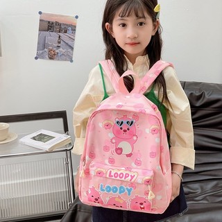 YT2 LOOPY Capybara Hoạt Hình Ba Lô Học Tiểu Học Nhẹ Dung Tích Lớn Trẻ Em Túi Đi Học Túi TY2