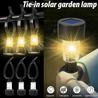 Đèn sân vườn năng lượng mặt trời Chống nước ngoài trời 8-10H Tự động bật, 2 chế độ ánh sáng Chất liệu PP trắng / ấm áp, bền bỉ với IP65 Chống thời tiết cho sân / lối đi