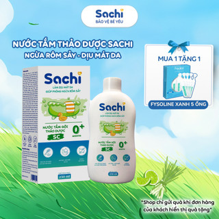 Nước Tắm Sachi Sả Chanh 250ml Giúp Giảm Mẩn Ngứa, Rôm Sảy, Hỗ Trợ Làm Sạch, Dịu Mát Da, Ngừa Muỗi Đốt, Côn Trùng Cắn