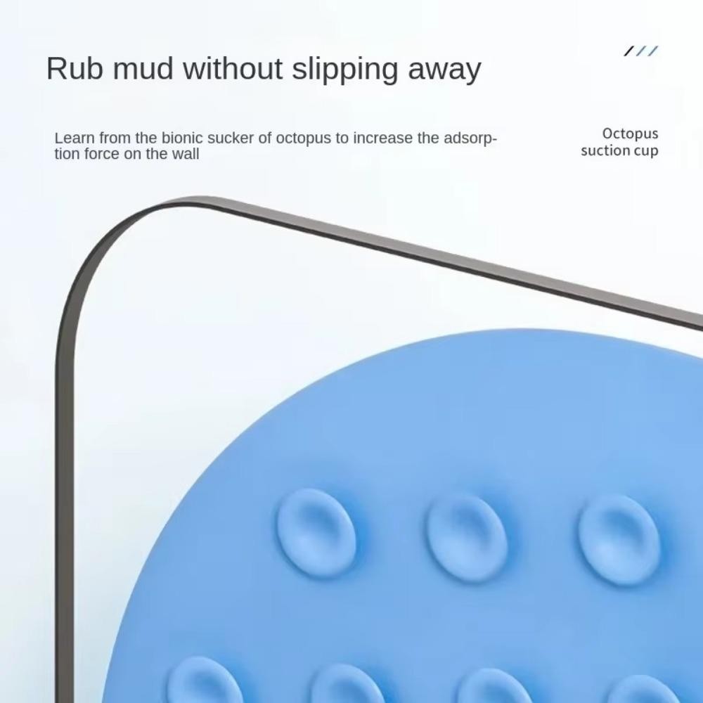 Tấm lót chân rửa BAMBOOB, silicon có bàn chải Massage hút, Thảm tắm chống trượt tẩy tế bào chết toàn thân Phòng tắm