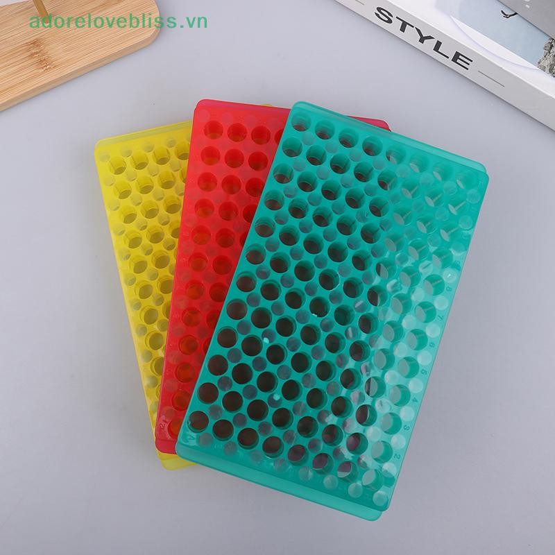 Thêm Giá đỡ ống nghiệm ly tâm bằng nhựa 96 lỗ 2 mặt 0,5ml / 1,5ml / 2ml Giá đỡ ống ly tâm Giá đỡ vật tư phòng thí nghiệm Giá đỡ ống PCR BSS