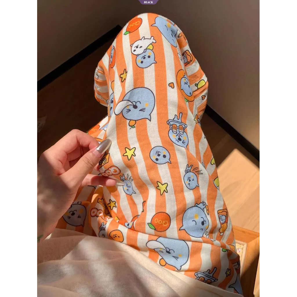 Mùa Xuân Mới Màu Hồng Dọc Sọc HelloKitty Pyjama Quần Nữ Ins Rời Quần Nhà [BL]