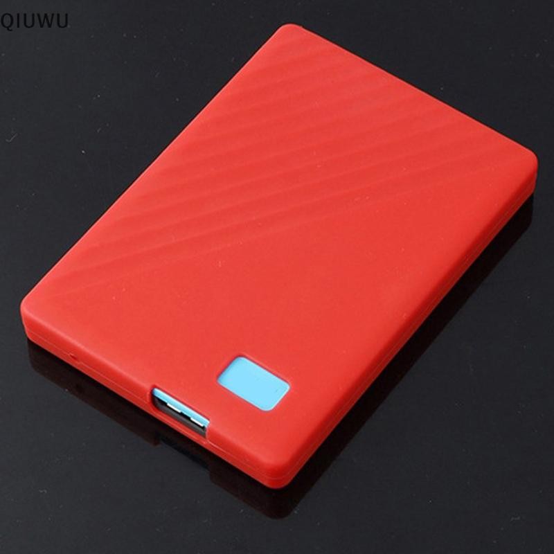 QIUWU Silicone HDD Case Túi Bảo Vệ Ổ Cứng Bìa Đĩa Bảo Vệ Da Cho My Passport 4T 5T.