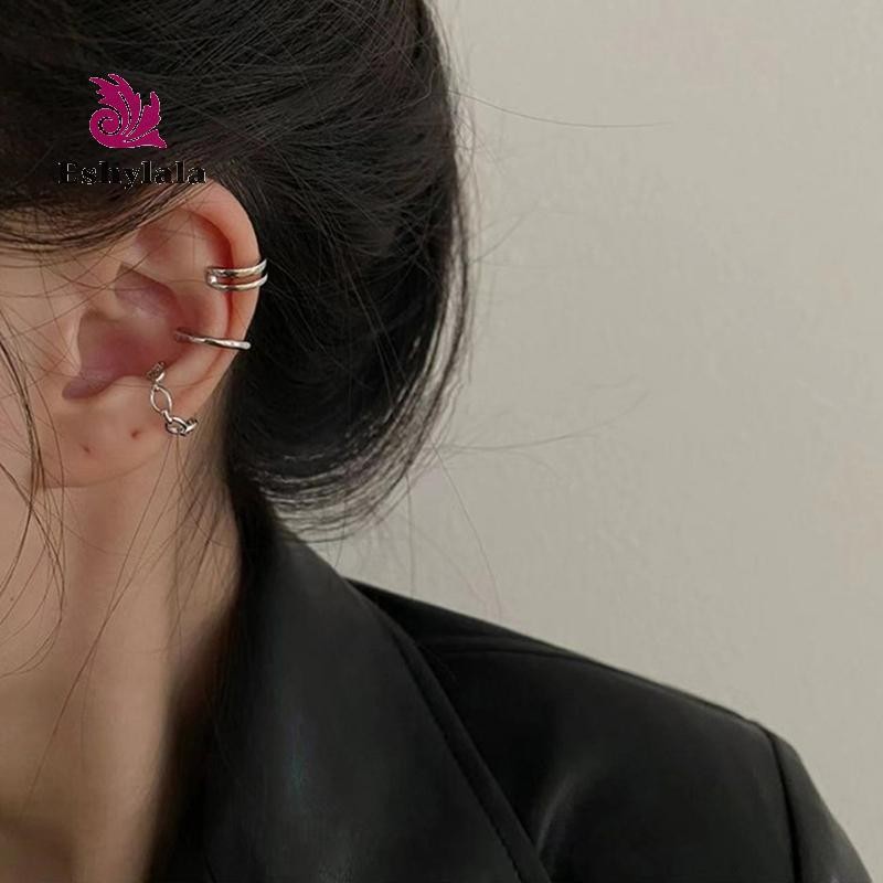 3 Cái / bộ Kẹp Bông Tai Nữ Unisex Thời Trang Tối Giản Sụn Vòng Bông Tai Bộ Vòng Đeo Tai Giả Khuyên Kẹp Trên Bông Tai [MỚI]