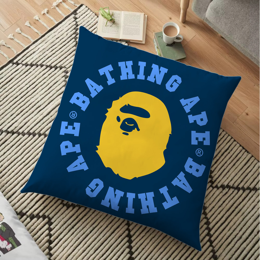 Vỏ gối Bape Ape Logo Throw Vỏ gối in một mặt (Không có lõi)