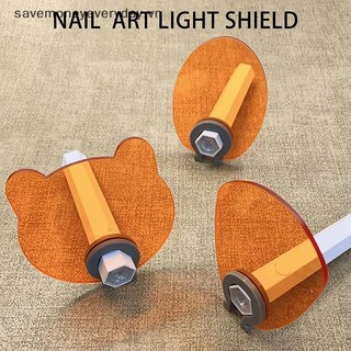 [savemoneyeveryday] Thiết bị làm đẹp móng tay vách ngăn Acrylic cho móng tay hình thẳng Kính bảo vệ đèn UV chống ánh sáng xanh [vn]