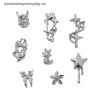 [savemoneyeveryday] 5 Cái / gói Móng Tay Nghệ Thuật Trang Trí Vintage Pentagram Star Máy Khoan Móng Tay Miếng Dán Móng Tay Trang Trí Móng Tay Phụ Kiện Thiết Kế Làm Móng Tay Trái Tim [vn]