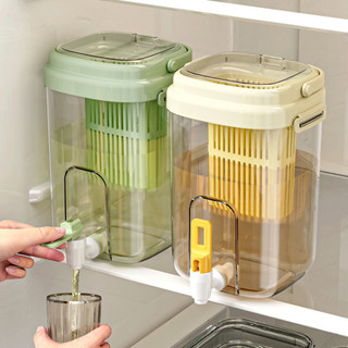 Bình Đựng Nước Tủ Lạnh Luxhome Có Vòi tích hơp khay lọc Trà và Trái Cây, Bình Nước Để Bàn Có Quai Cầm Dung Tích 2L
