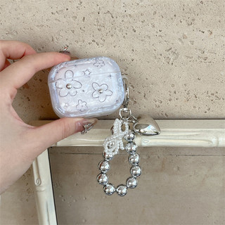 Hoa kim loại cho AirPods 1 / 2 3 Pro Pro2 pro3 Airpod4 Bộ tai nghe Vỏ bảo vệ Bluetooth không dây AirPods Pro i3 i4 pro3 Vỏ bảo vệ tai nghe