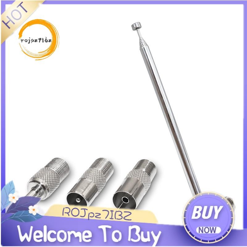 1 Bộ Ăng Ten Đài FM Kính Thiên Văn Thanh Ăng Ten 3.5 Mm Adapter MAV Stereo Thu Loại F Nam Cắm 7 Phần Ăng Ten