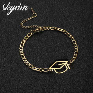Skyrim Mũ Học Sinh Mặt Dây Chuyền Vòng Tay Thép Không Gỉ Nữ Trang Sức Thời Trang Cho Mùa Tốt Nghiệp