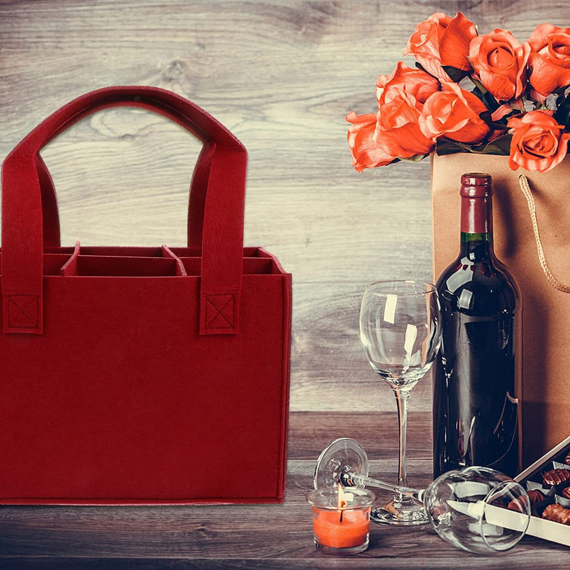 Túi Tote Tiện Lợi Cho Rượu Vang Đỏ Túi Quà Sáng Tạo Xuất Hiện Cao Cấp Mạnh Mẽ Bền Rượu Vang Đỏ Túi Bảo Quản