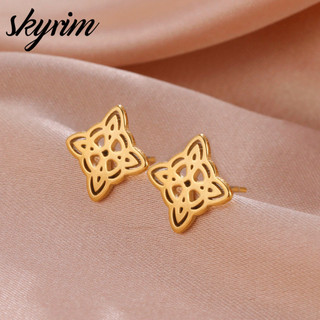 SKYRIM Bông Tai Nữ Phù Thủy Knot Thiết Kế Thép Không Gỉ Thời Trang Trang Sức