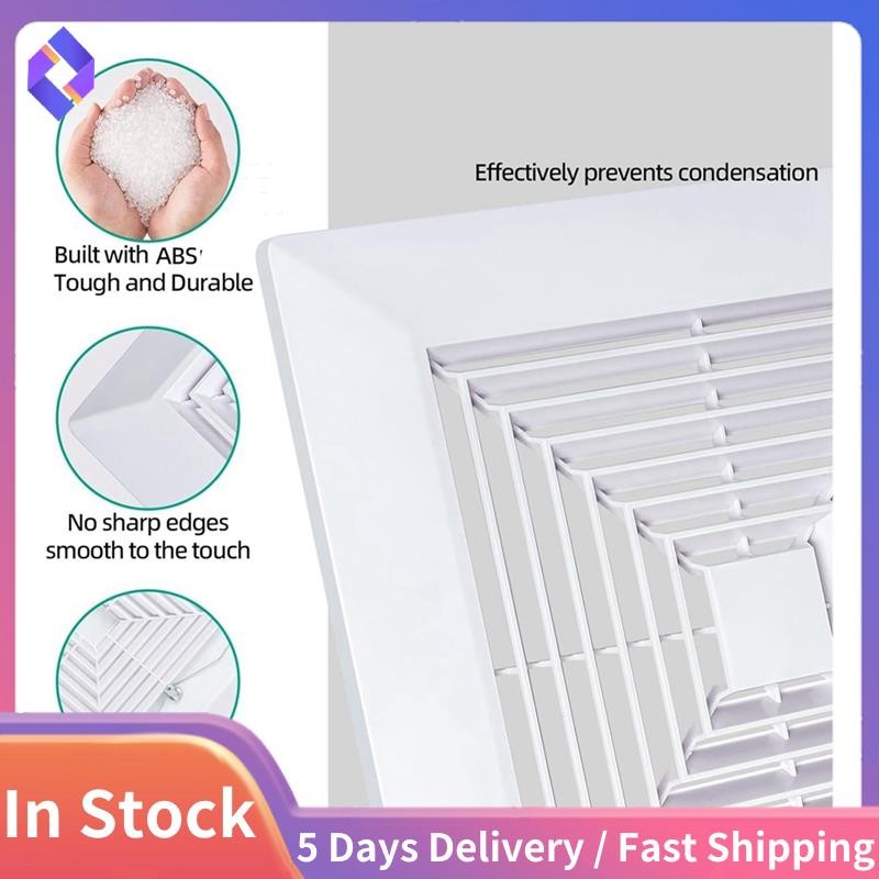 Vỏ quạt xả phòng tắm có bộ phận thay thế lò xo cho trần vuông hoặc quạt xả treo tường, phòng tắm