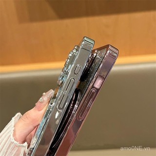 Ốp điện thoại cho Xiaomi 13 Lite/Xiaomi CIVI 2 5g Ốp Chân đế vòng sạc không dây ốp TPU mềm dần dần lấp lánh ES001 pja