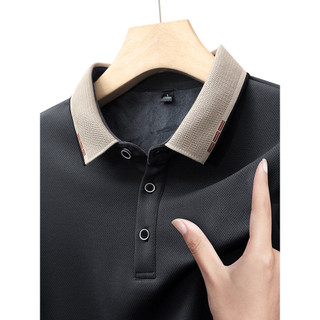 [Plus Size] Áo nam công sở dài tay 9XL Áo sơ mi Polo màu trơn đế ngoại cỡ