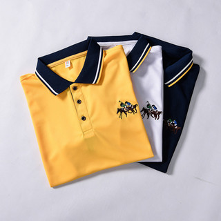 [Plus Size] 9XL 8XL Nam Tay Ngắn Thêu Áo Sơ Mi Polo Công Sở Golf Oversize
