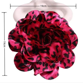 ĐẶC BIỆT Chân Hoa Lớn, Vải 19cm Vải Handmade Hoa, Thời Trang Pháp Satin Phóng Đại DIY Hoa Trâm Cài Chân Tiệc Cưới