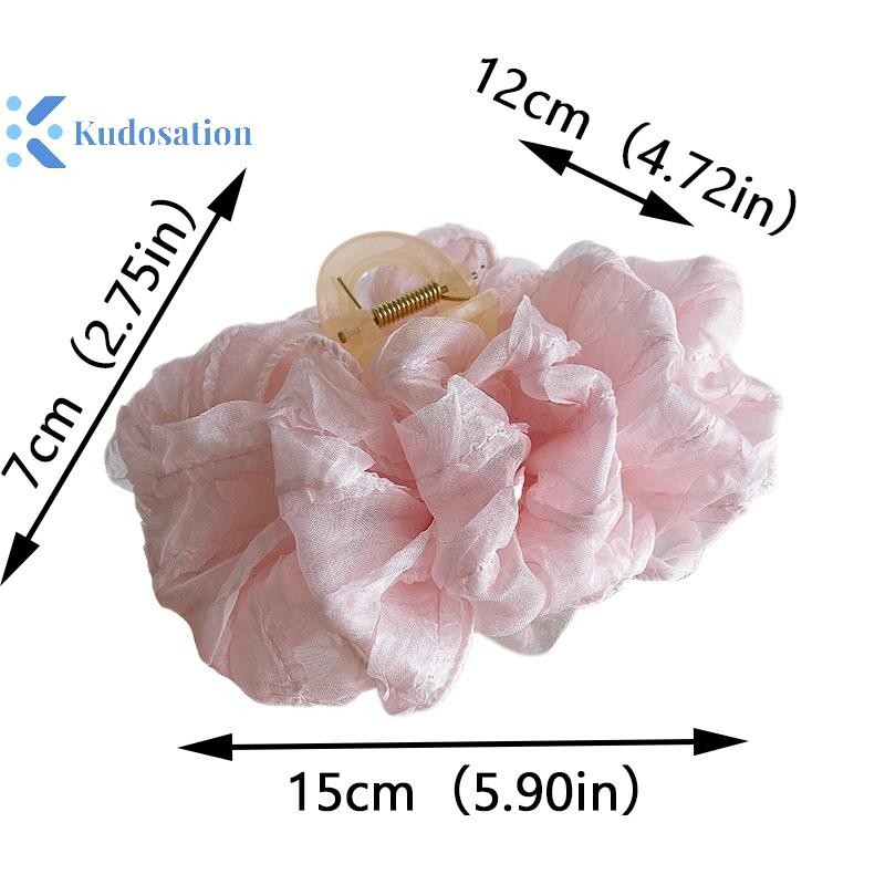 Kudosation Lông Tơ Đa Năng Cho Nữ Cô Gái Nơ Ngọt Ngào Vuốt Tóc Lớn Ngựa Cao Đuôi Kẹp Thời Trang Phụ Kiện Tóc Quà Tặng