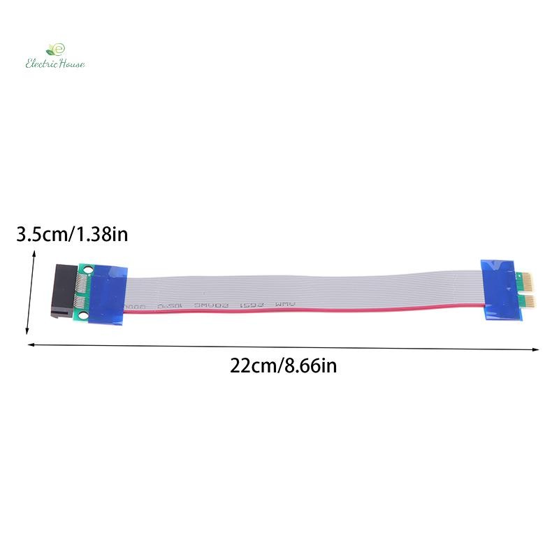 [Nhà Điện] PCI Expres X1 PCI E Riser Card Extender Extension Ribbon Linh Hoạt Relocate Ribbon PCIE Cáp Nối Dài Bộ Chuyển Đổi mới