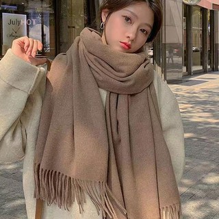 Julyhot Thu Đông Mới Giả Khăn Cashmere Màu Trơn Dày Ấm Áp Thời Trang Đa Năng sel Khăn Choàng Cao Cấp Massivedeals