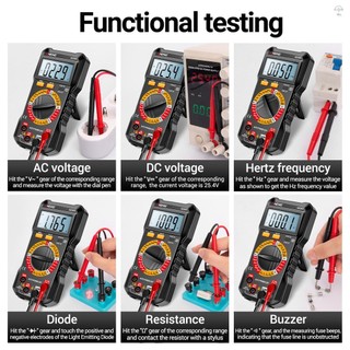 Máy kiểm tra tụ điện vạn năng ANENG SZ305 Chuyên nghiệp 1999 Đếm Vôn kế thông minh Ohm Meter Nhanh Đo chính xác Điện áp Dòng điện trở Tụ điện Tần số Diode hFE