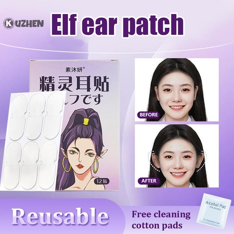 Kuzhen 12 / 30 Cái / hộp Mỹ Phẩm Tai Corrector Tai Miếng Dán Tai Hỗ Trợ Tự Dính Mỹ Phẩm Tai Dán Tai Vô Hình HOT