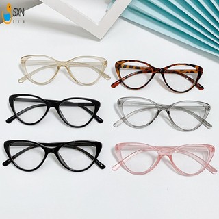 Kính Đọc Sách Tự Động Retro Khung Mắt Mèo Lớn Chống Ánh Sáng Xanh Nhiều Màu Khung Đa Năng Cho Nữ