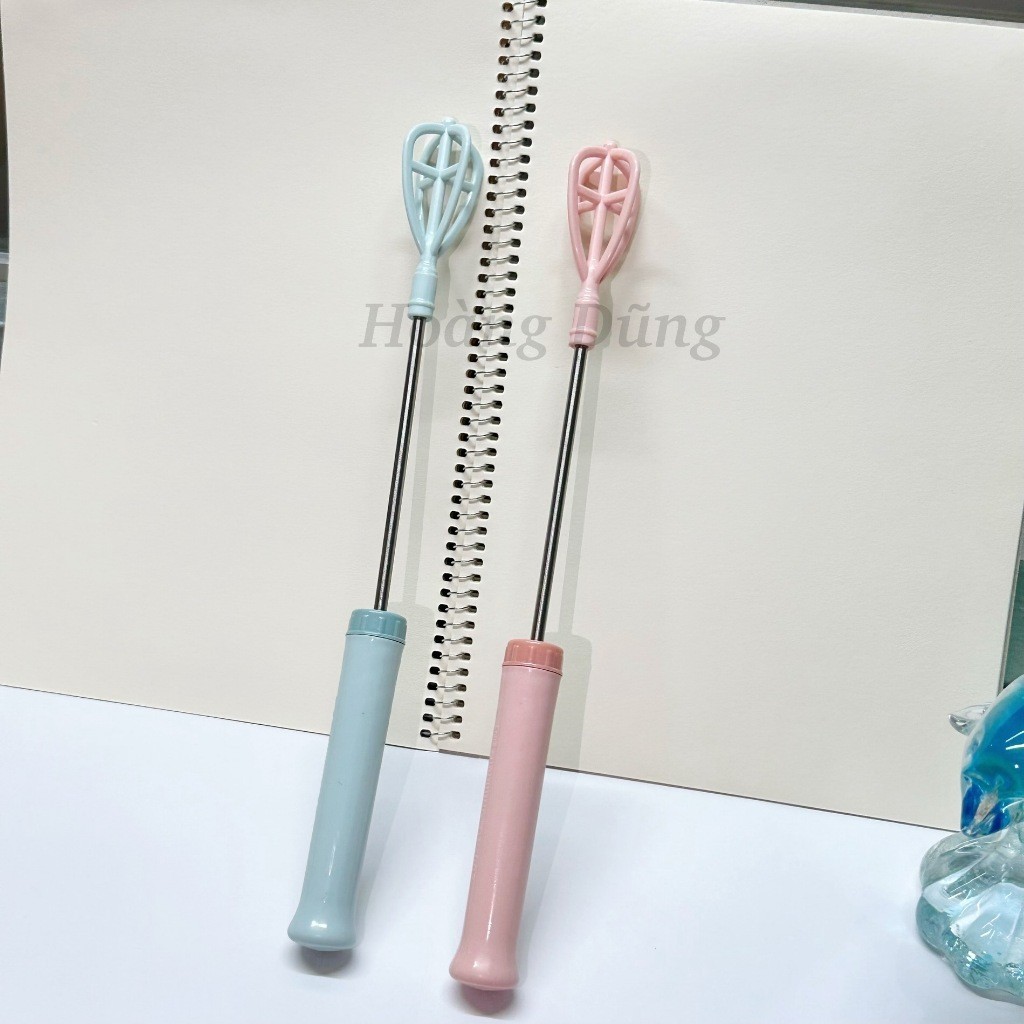 Cây khuấy cà phê, tạo bọt cà phê, đánh trứng thân inox nhựa Châu Hưng