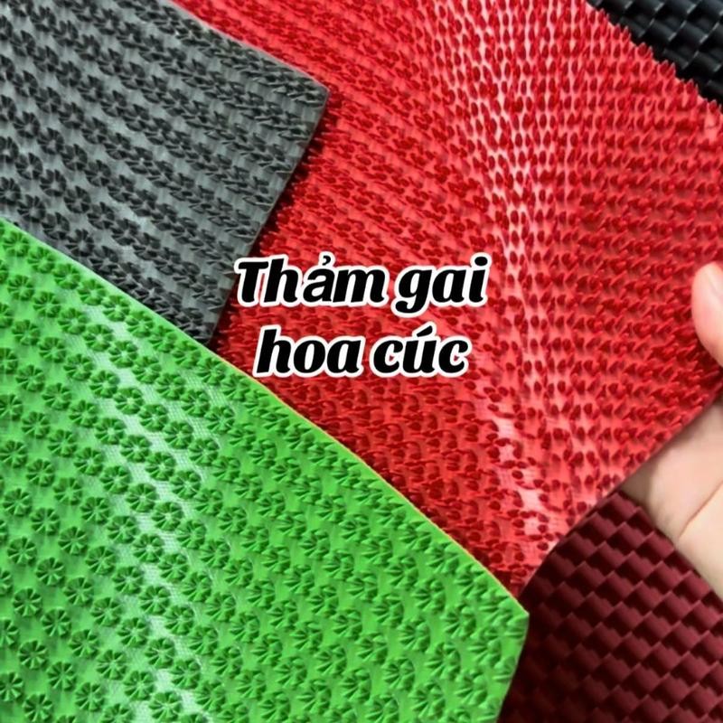 [Khổ lớn] Thảm gai hoa cúc chùi chân chống trơn trượt kích thước khổ lớn dài [3m-10m] rộng [70cm hoặc 90cm]