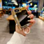 Cao Cấp Sang Trọng Mới Độc Đáo Ốp Lưng Điện Thoại Samsung Galaxy Z Flip7 Cổ Điển Gấp Dành Cho Z Flip 3 4 5 6 7FE Có Dây Buộc Vòng Ngón Tay Vỏ Mạ Điện