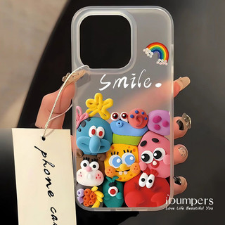 ibumpers Ốp Điện Thoại iPhone Trẻ Em Sáng Tạo Họa Tiết SpongeBob Ốp Lưng Trong Suốt Nhám Mờ Chống Bẩn Chống Sốc Cho IPhone 16 15 14 12 13 11 Pro Max IP 7 8 Plus X XS XR