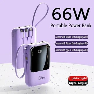 Phiên bản mini sạc nhanh kèm theo dây nguồn, pin di động sạc nhanh dung lượng lớn 20000mAh