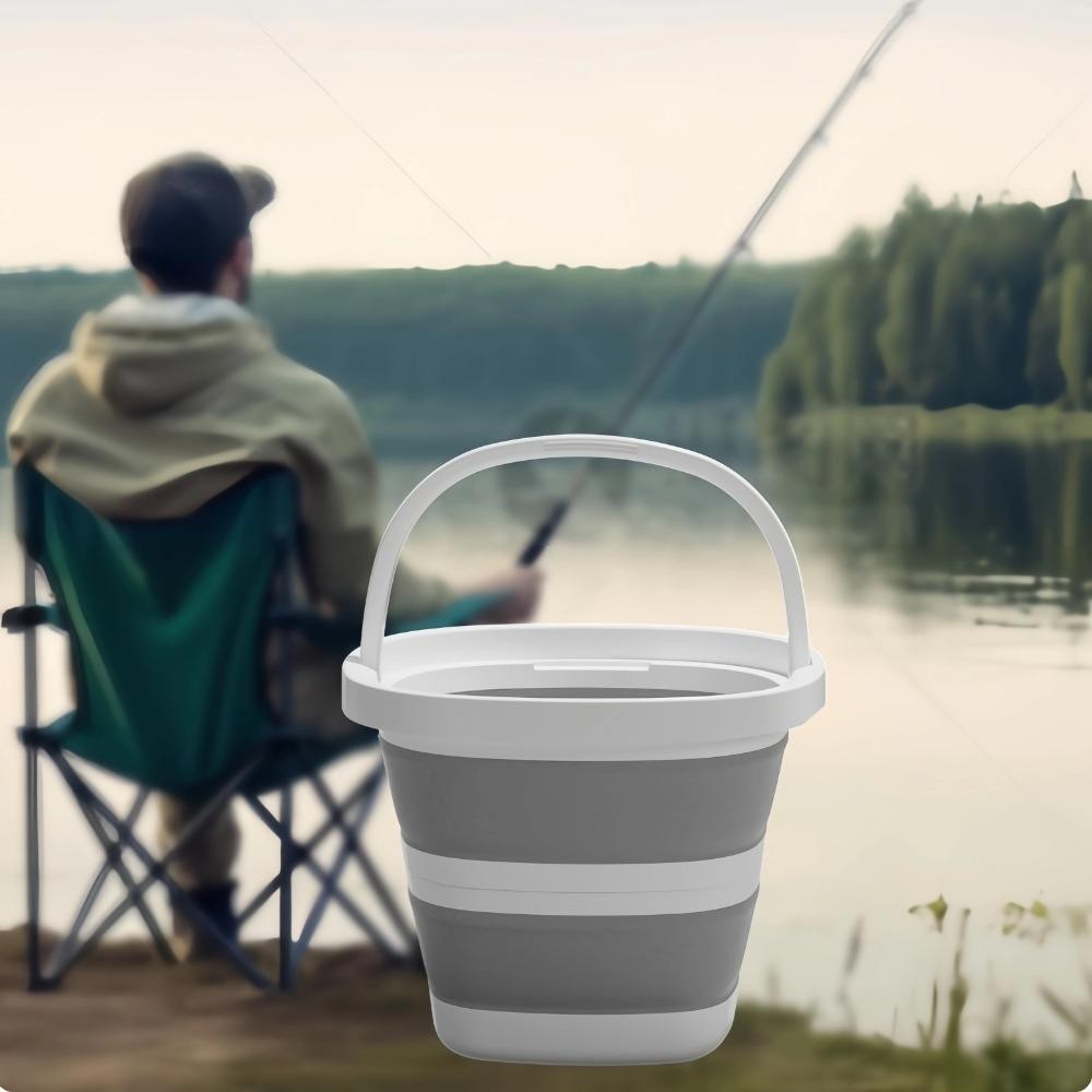 Xô gấp DAYBREAK, Chậu rửa di động 5L, Xô câu cá đa chức năng Xô câu cá tiết kiệm không gian gia đình