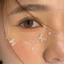Miếng Dán Trang Trí Mặt Vỏ Kim Cương Giả - Nàng Tiên Cá Mặt Công Chúa Trang Điểm Mắt Miếng Dán DIY Tattoo