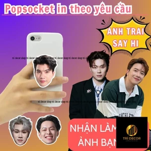 Popsocket Ume Idol, giá đỡ điện thoại griptok in theo yêu cầu, mẫu có sẵn HIEUTHUHAI, Dương Domic, Quang Hùng,...
