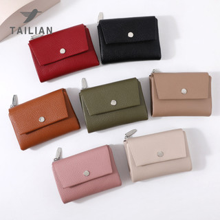 Ví nữ kiểu ngắn Tirfold Multi Card Case Ví đựng tiền mặt dung tích lớn tiện lợi