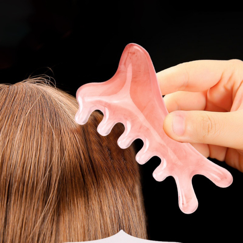 Lược Massage đa chức năng Máy mát xa da đầu Chất liệu nhựa thân thiện với da Mặt Gua Sha Massage