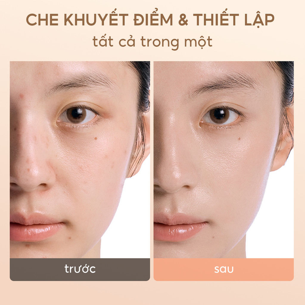 FelinWel - Bảng Che Khuyết Điểm Đa Năng Gồm 2 Tông Màu, Hiệu Chỉnh Màu Da + Phấn Phủ, Kết Cấu Mịn Ẩm, Kèm Cọ Tùy Chọn