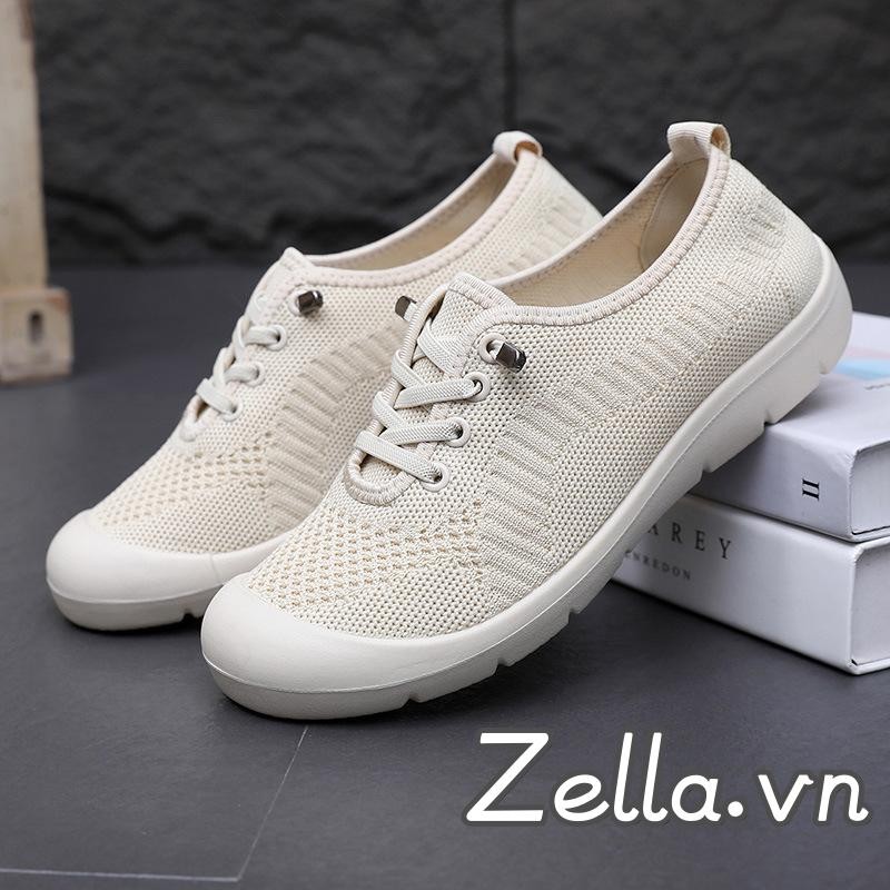 Giày Tennis Nữ Nhẹ Thoáng Khí Chống Trơn Trượt Đế Mềm Giày Thể Thao Thông Thường Cho Văn Phòng Hàng Ngày