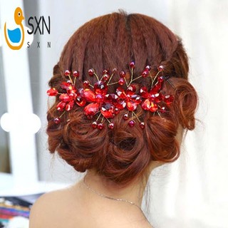 Pha Lê Ngọc Trai Hoa Đầu Trắng Lá Ngọc Trai Cưới Phụ Kiện Tóc Cưới Băng Đô Tóc Trang Sức