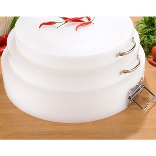 Thớt Nhựa Tròn Gia Đình 35x5cm, Thớt Nhựa Nguyên Sinh, Thớt Kháng Khuẩn, đảm bảo vệ sinh
