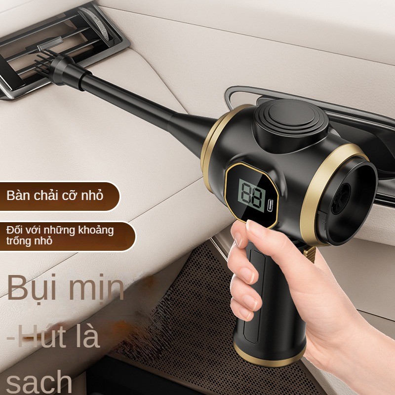 Máy Hút Bụi Ô Tô Hút Thổi Tích Hợp Nhỏ Công Suất Cao Không Dây Cầm Tay Máy Hút Bụi Hộ Gia Đình Để Bàn Máy Hút Bụi C